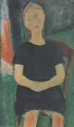 Amedeo Modigliani Jeune fille sur une chaise (mk38) oil on canvas